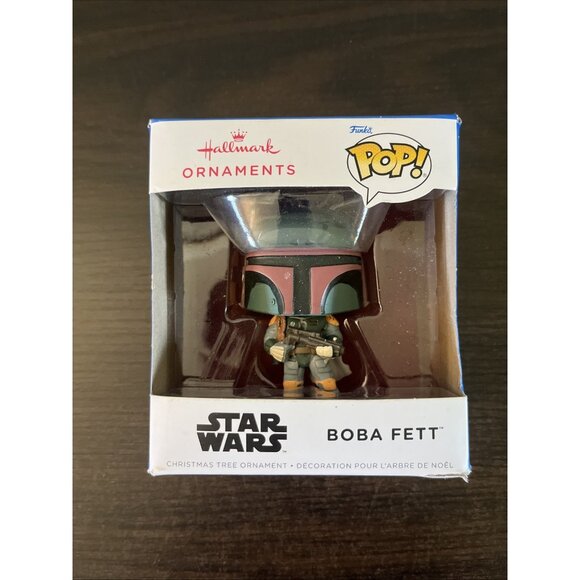 NWT Hallmark Funko Pop Star Wars "Boba Fett" Christmas Ornament Boba Fett - Picture 1 of 2